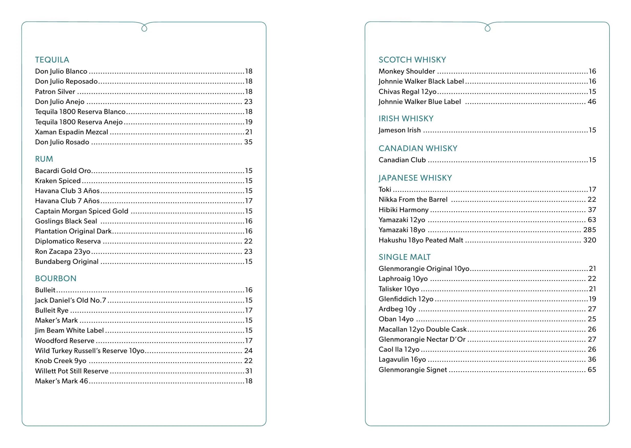 Sailmaker Restaurant menu, page 8