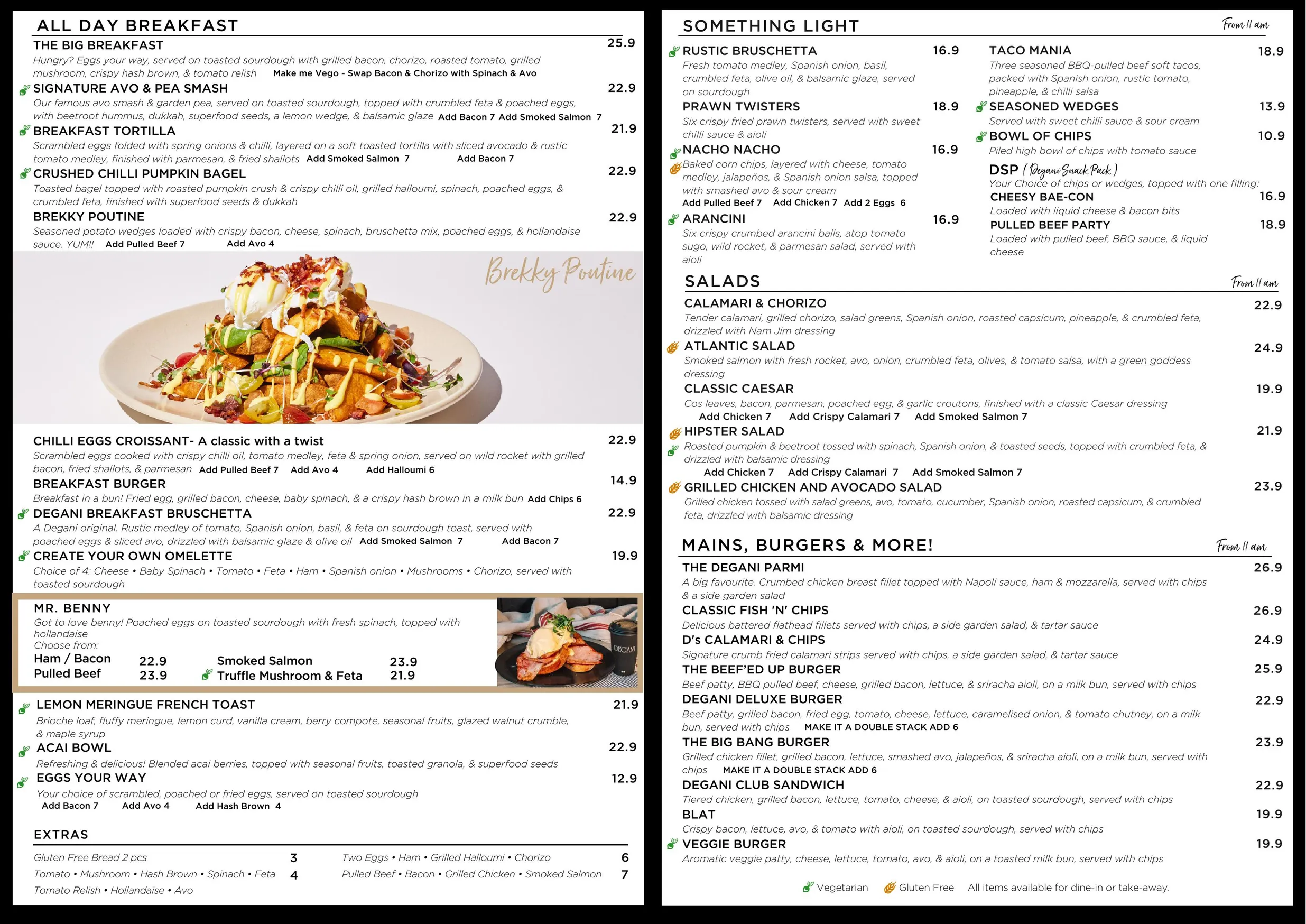 Degani Bacchus Marsh menu, page 2