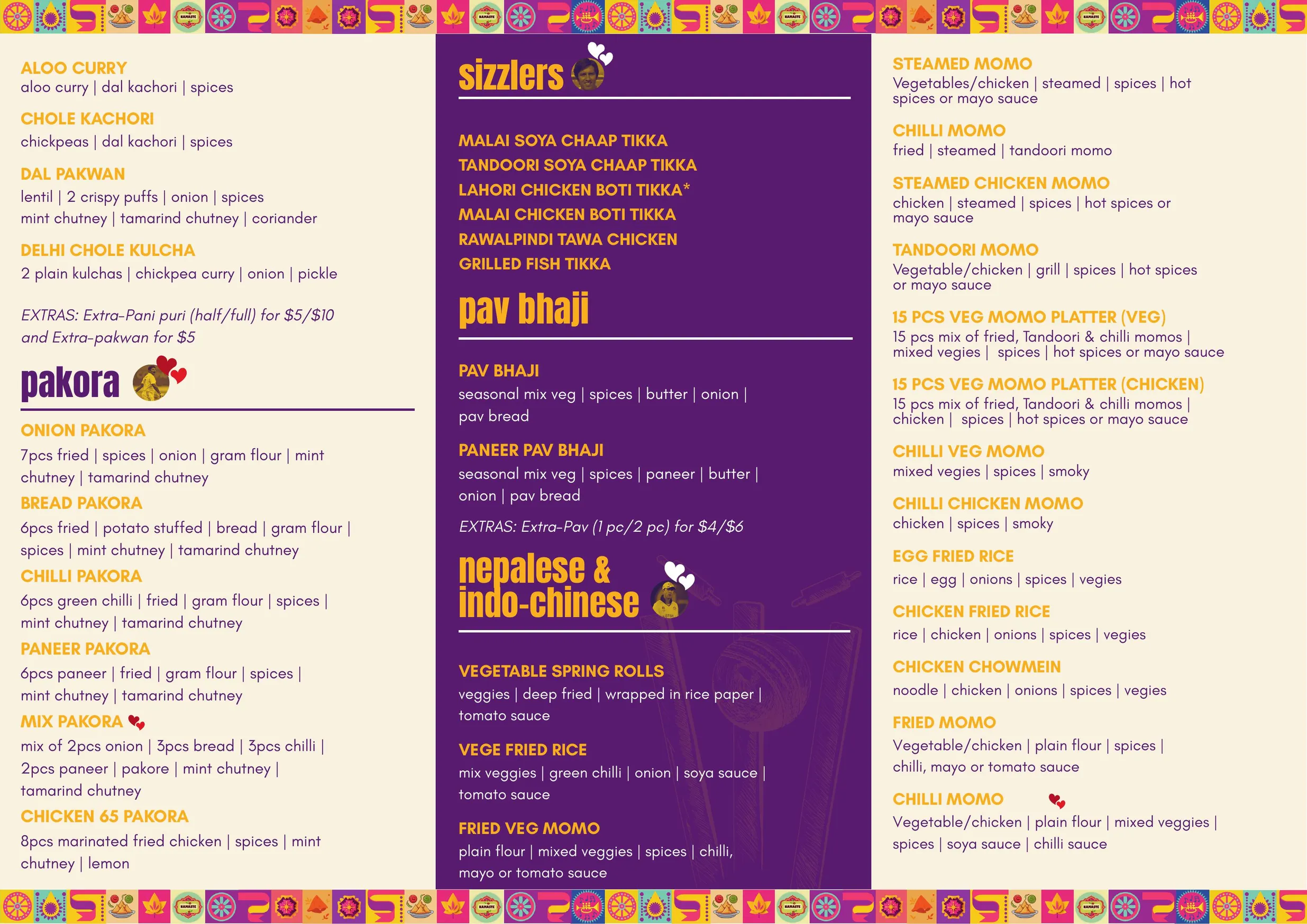 Bombay Dhaba menu, page 3