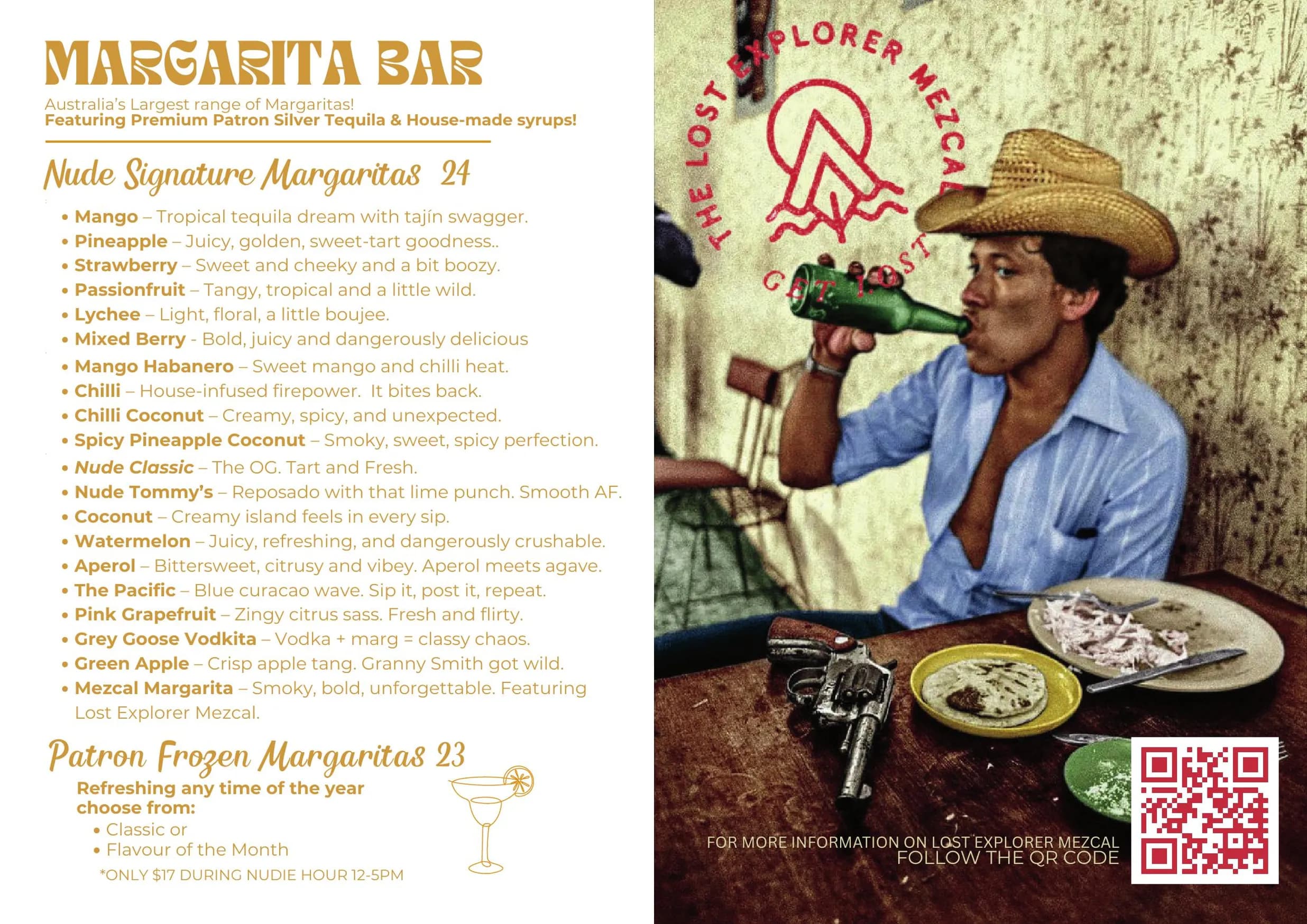 Nude Amigos - Kingscliff menu, page 4