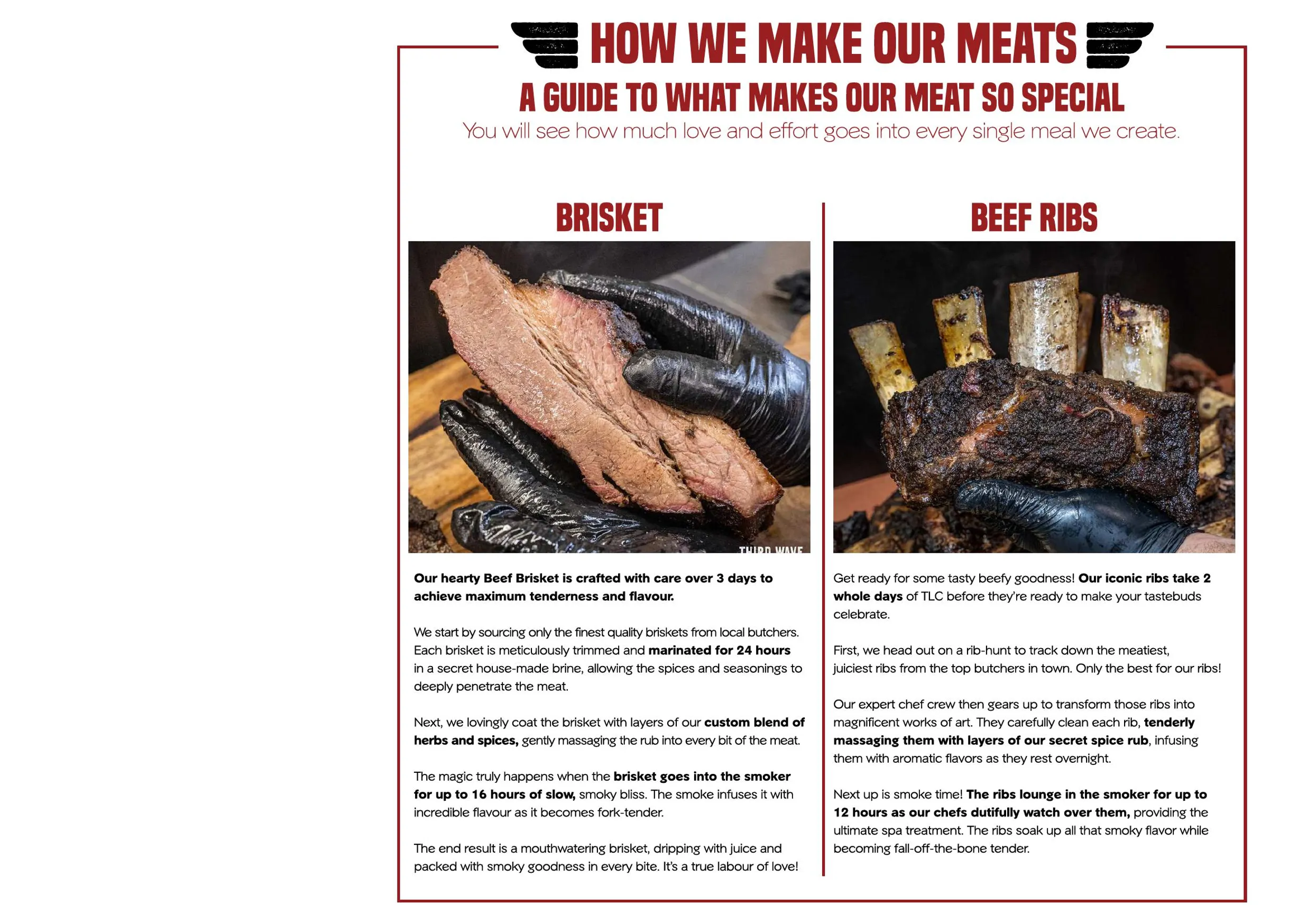 Third Wave BBQ menu, page 3