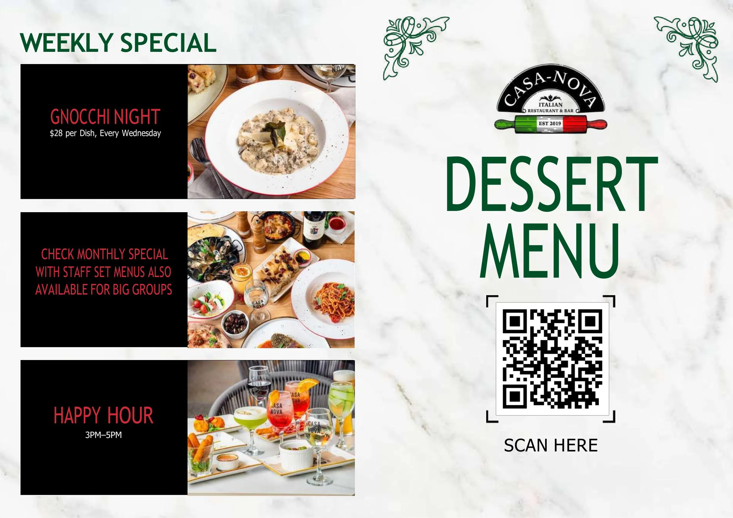 Casa Nova Italiano menu, page 5