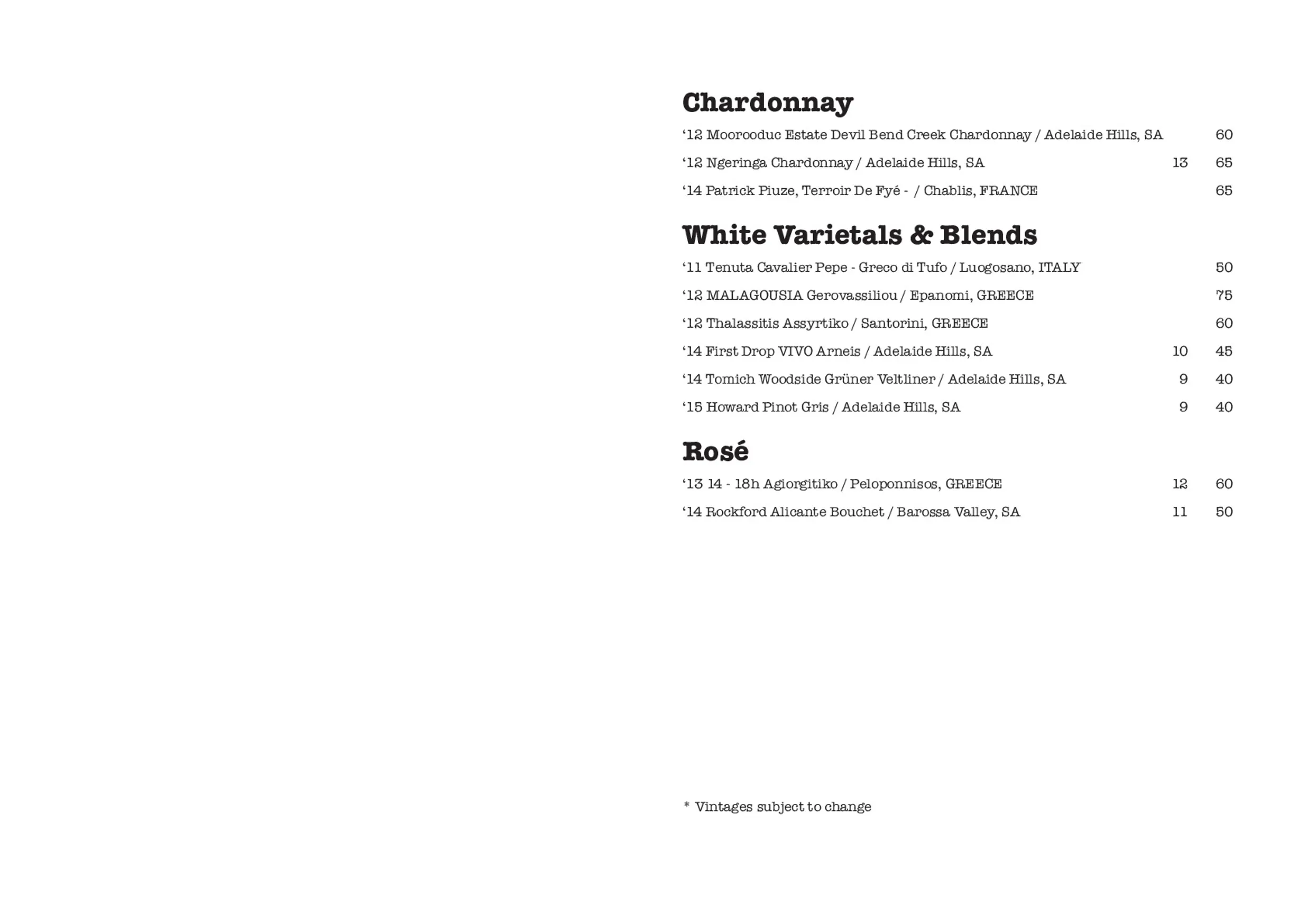 Zucca Greek Mezze menu, page 7