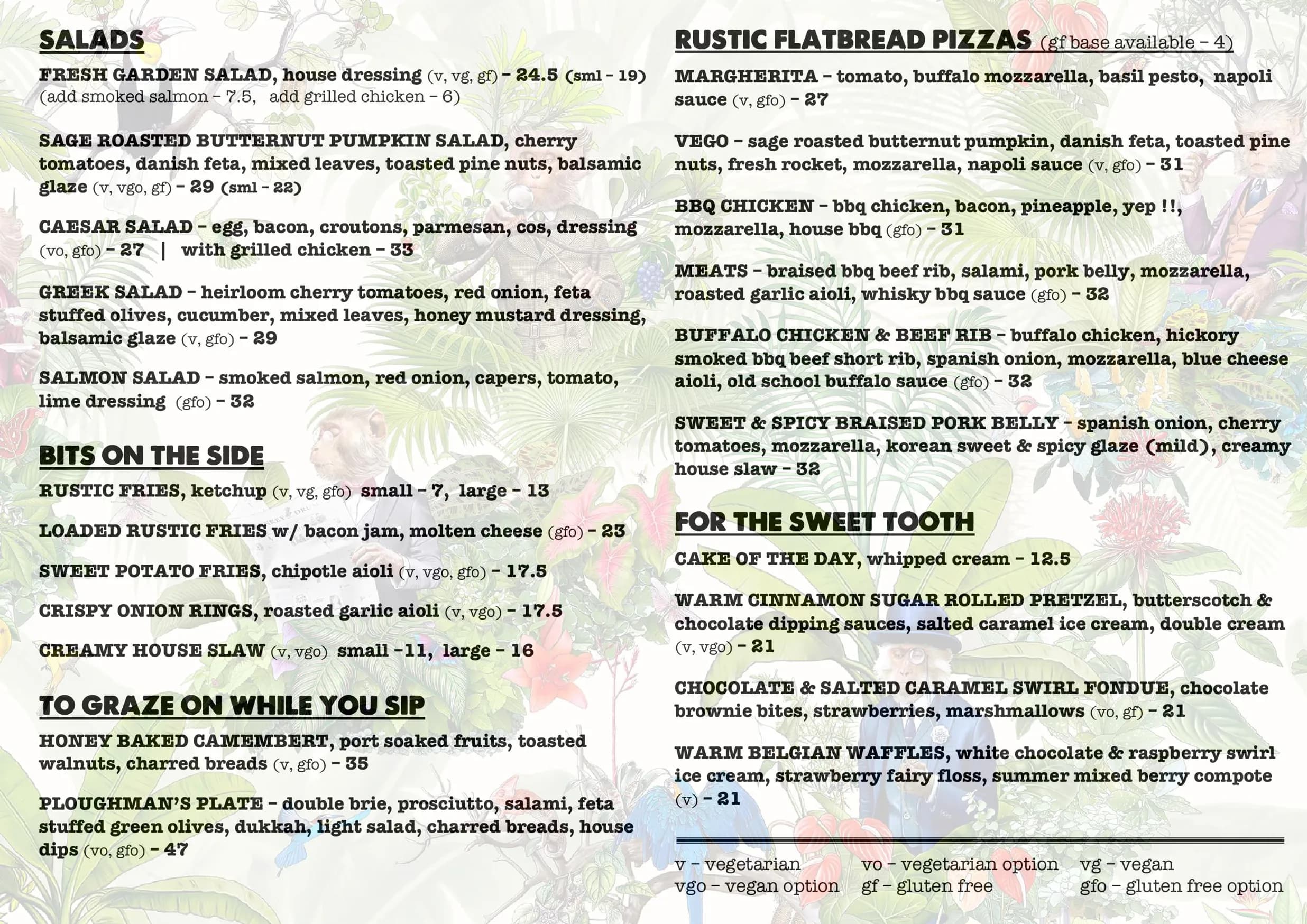 Element Bar menu, page 16