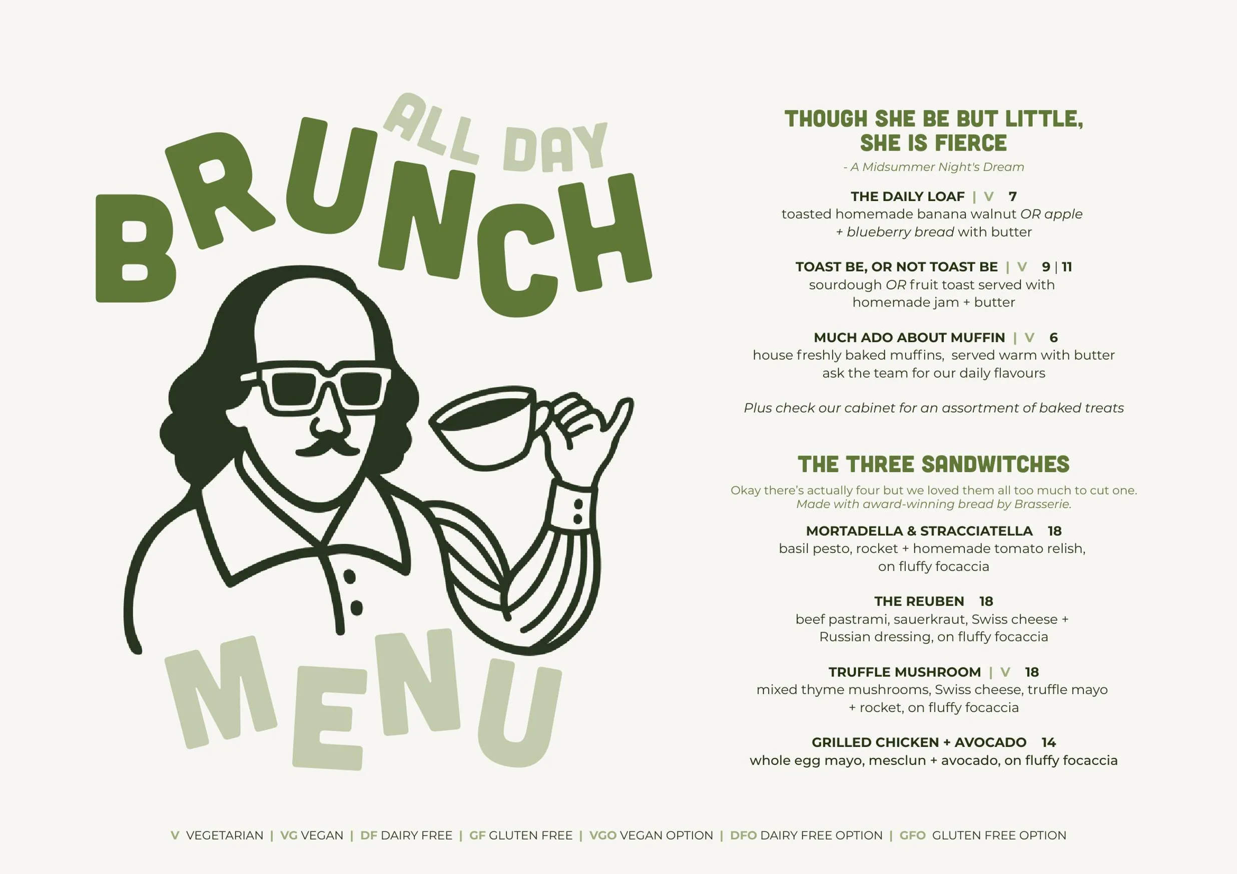 Method to the Madness menu, page 1