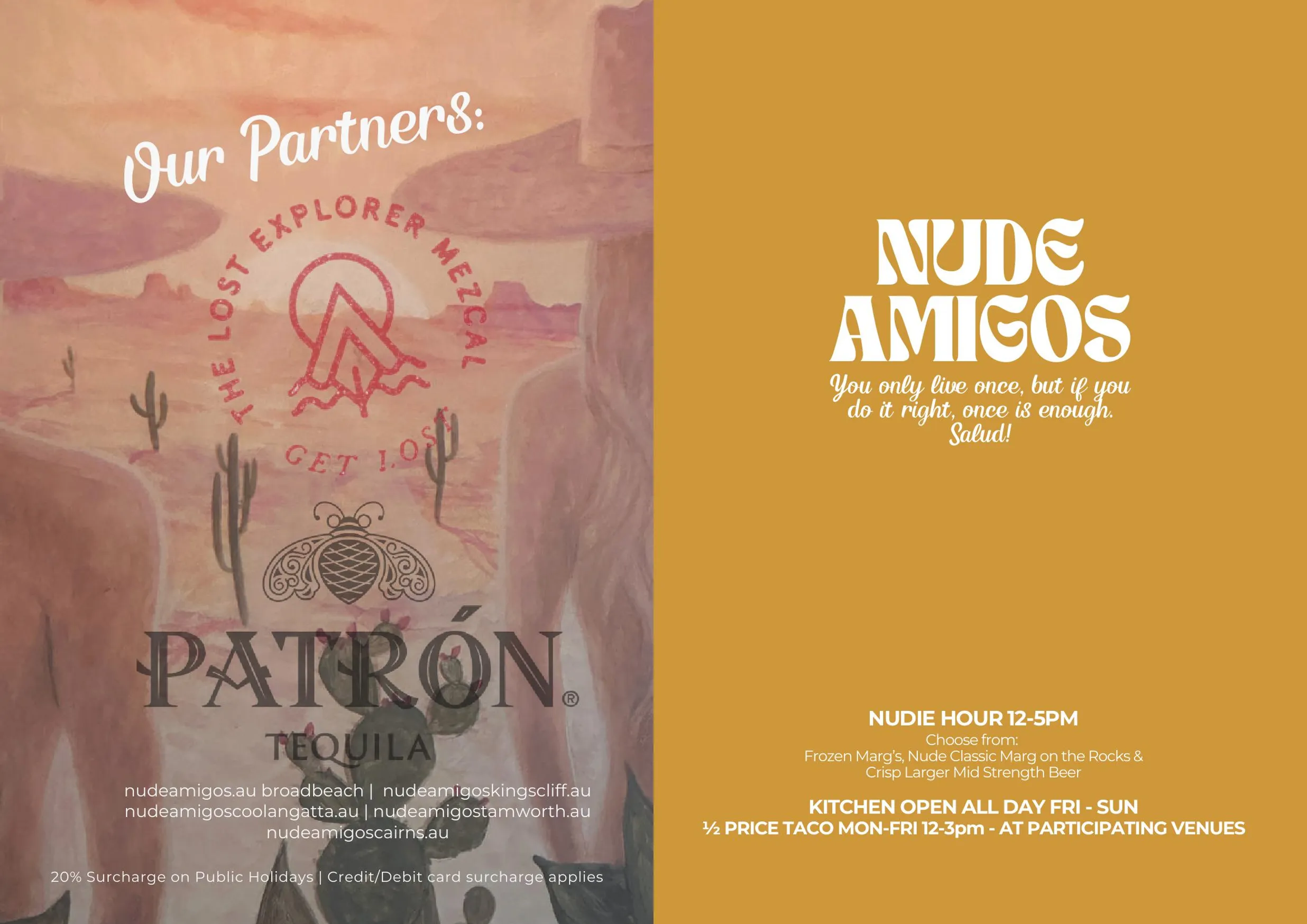 Nude Amigos menu, page 3
