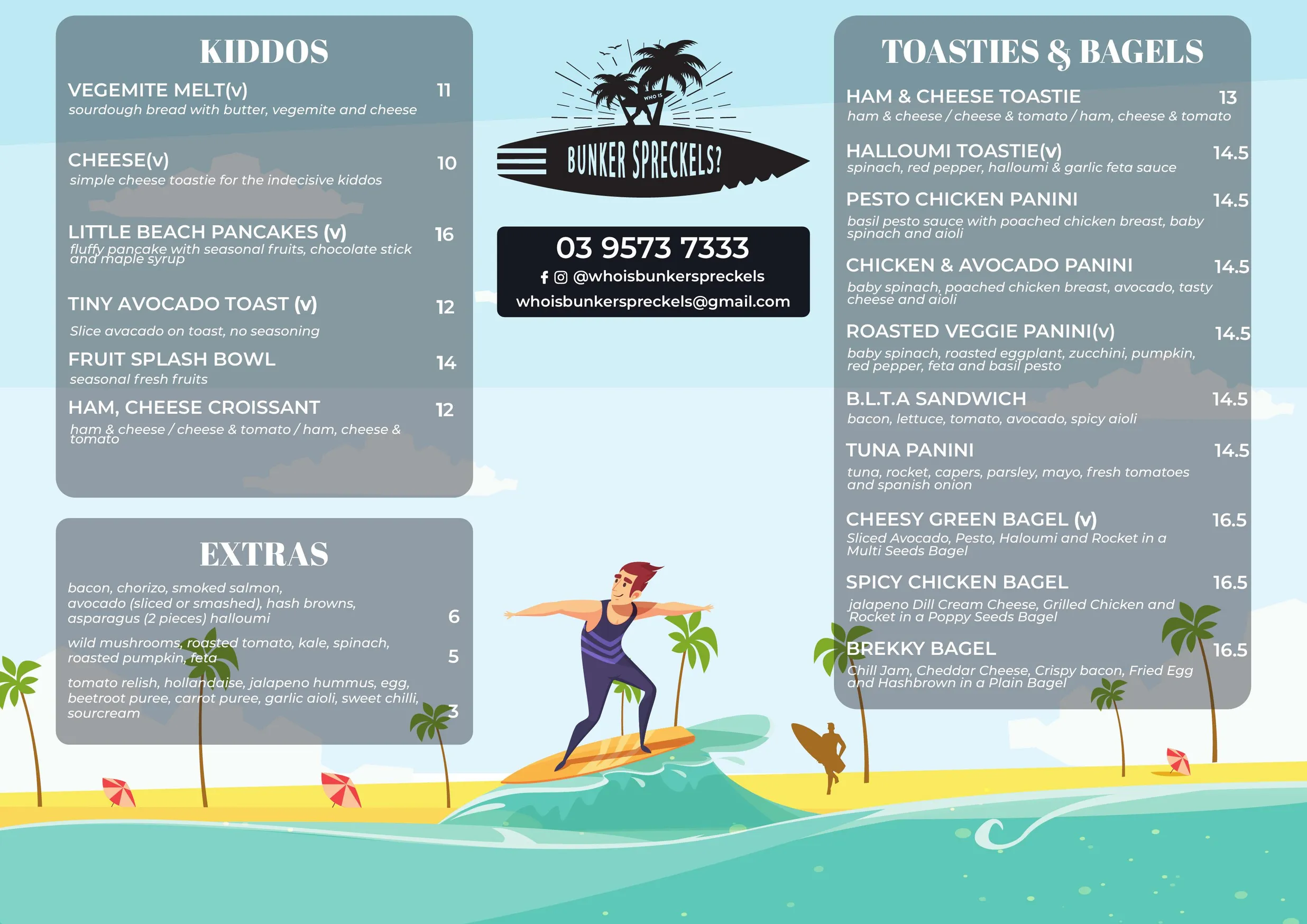 Who is Bunker Spreckels menu, page 2