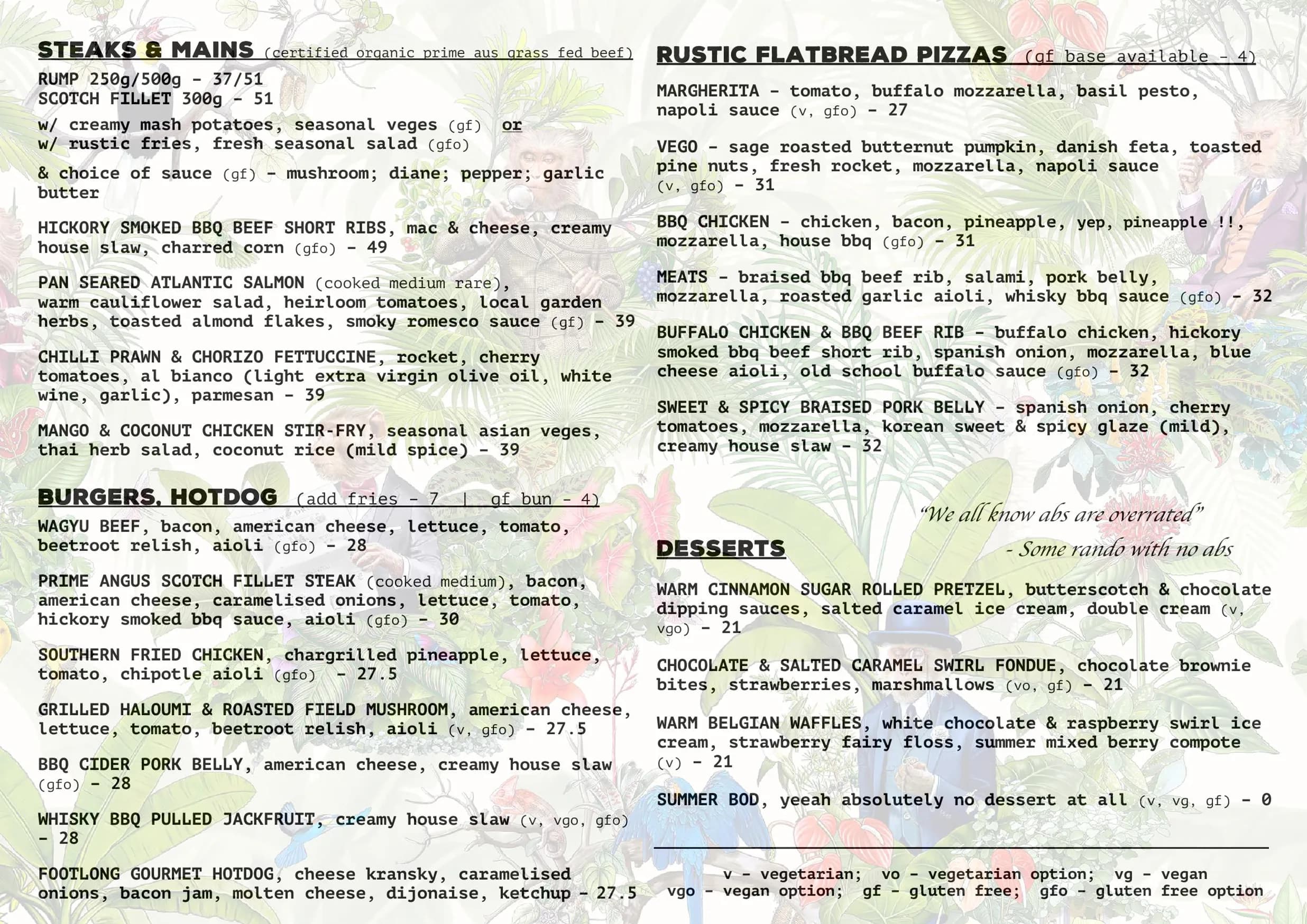 Element Bar menu, page 19