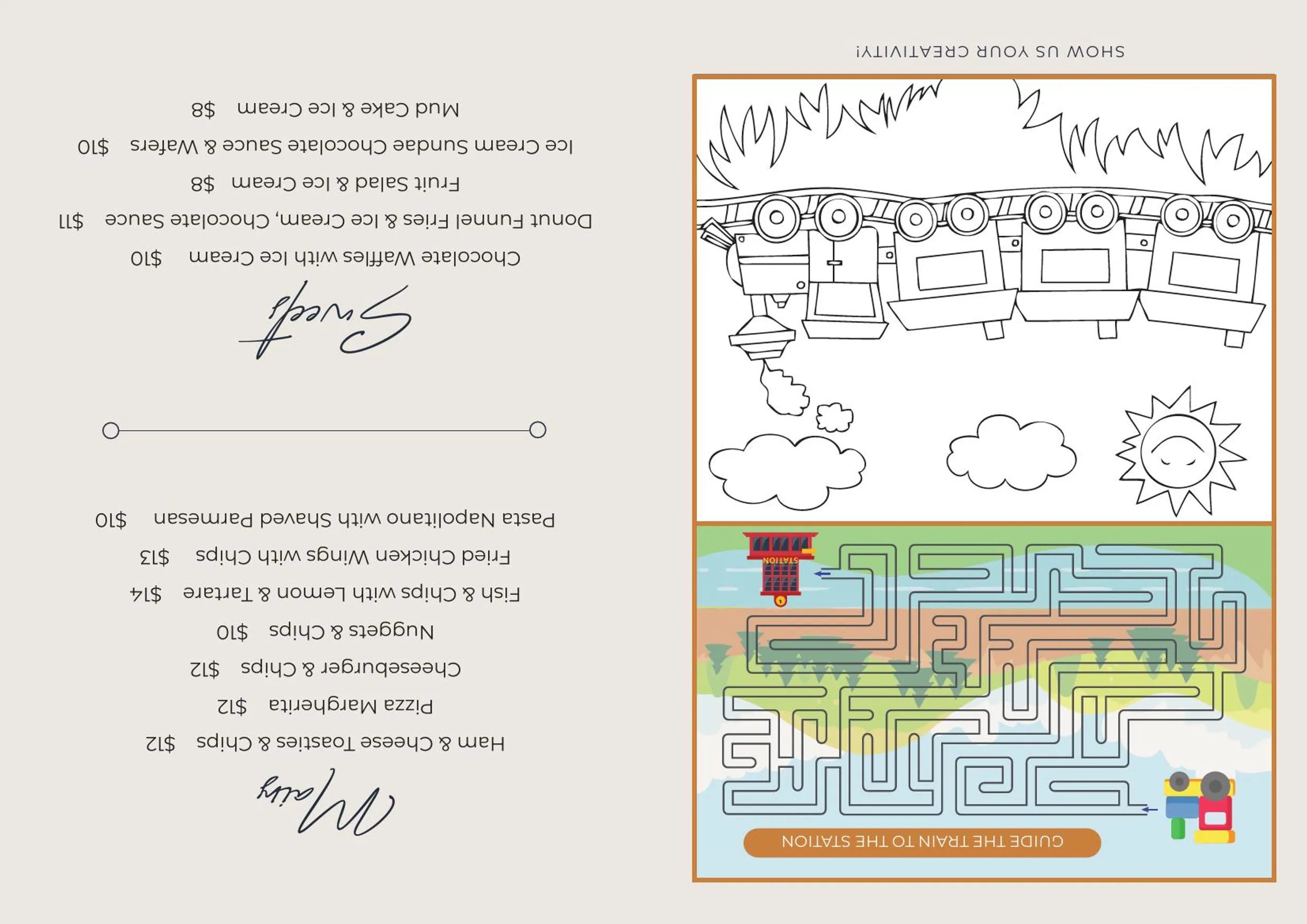 Platform 818 menu, page 12