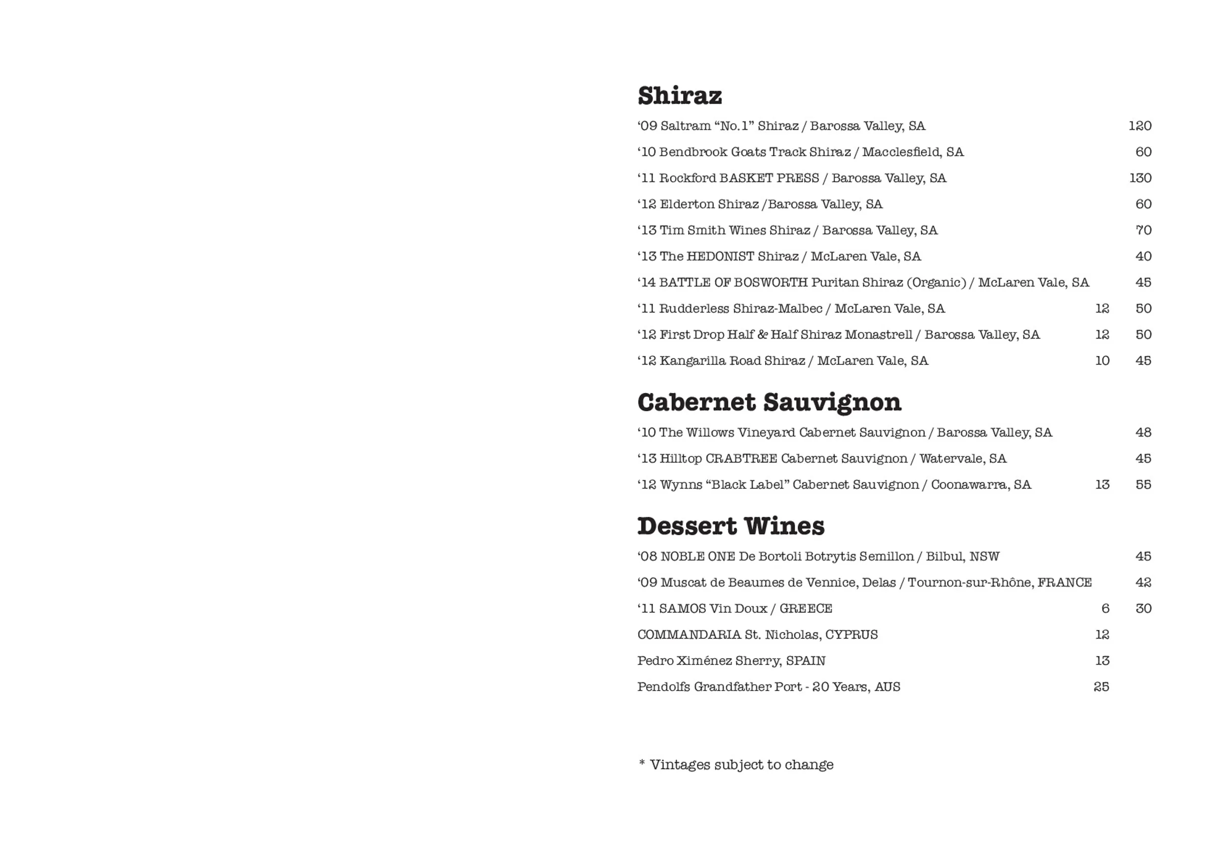 Zucca Greek Mezze menu, page 9