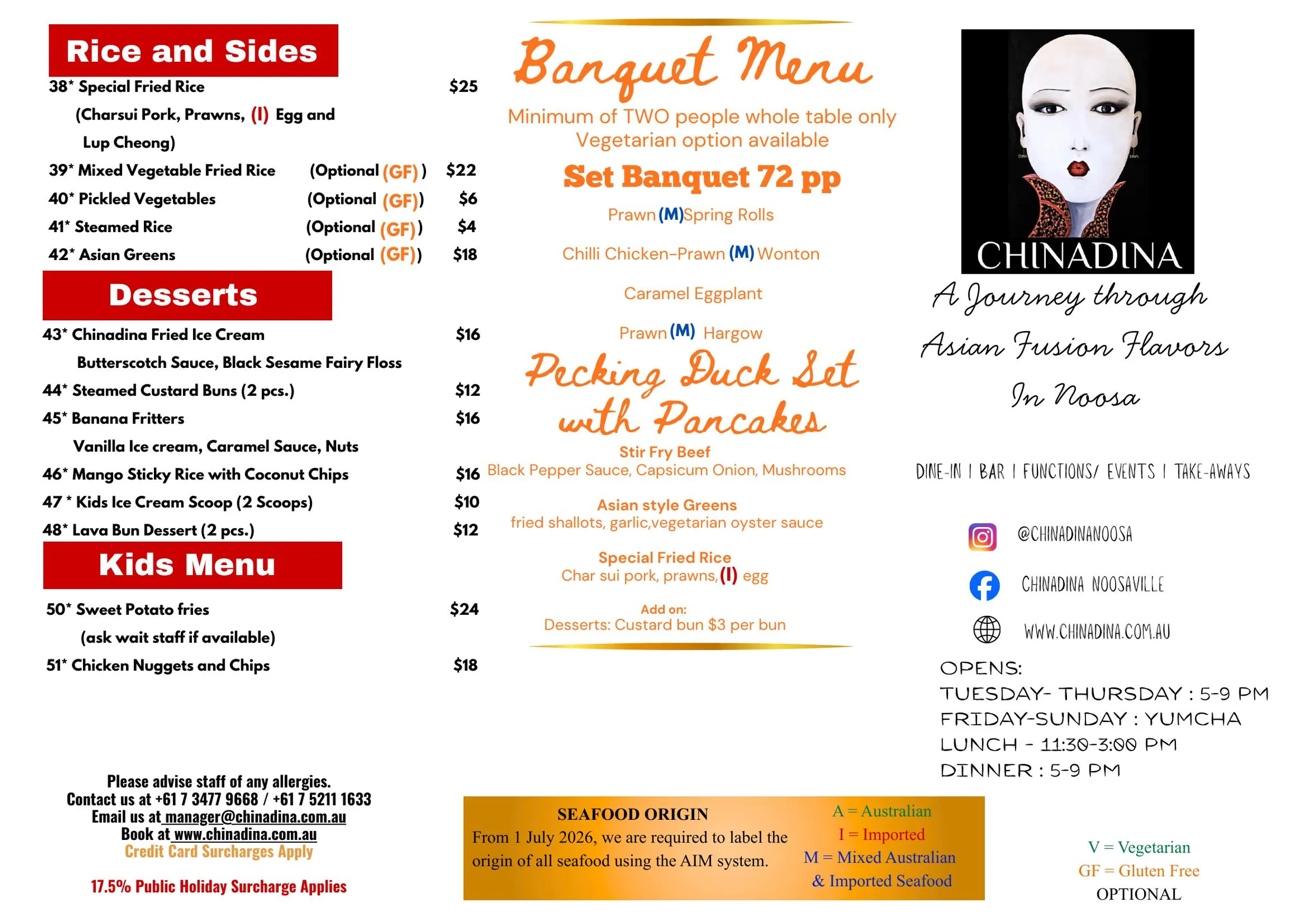 Chinadina menu, page 2