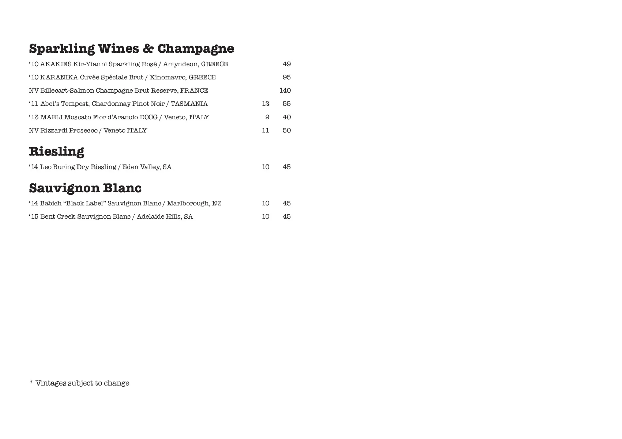 Zucca Greek Mezze menu, page 6