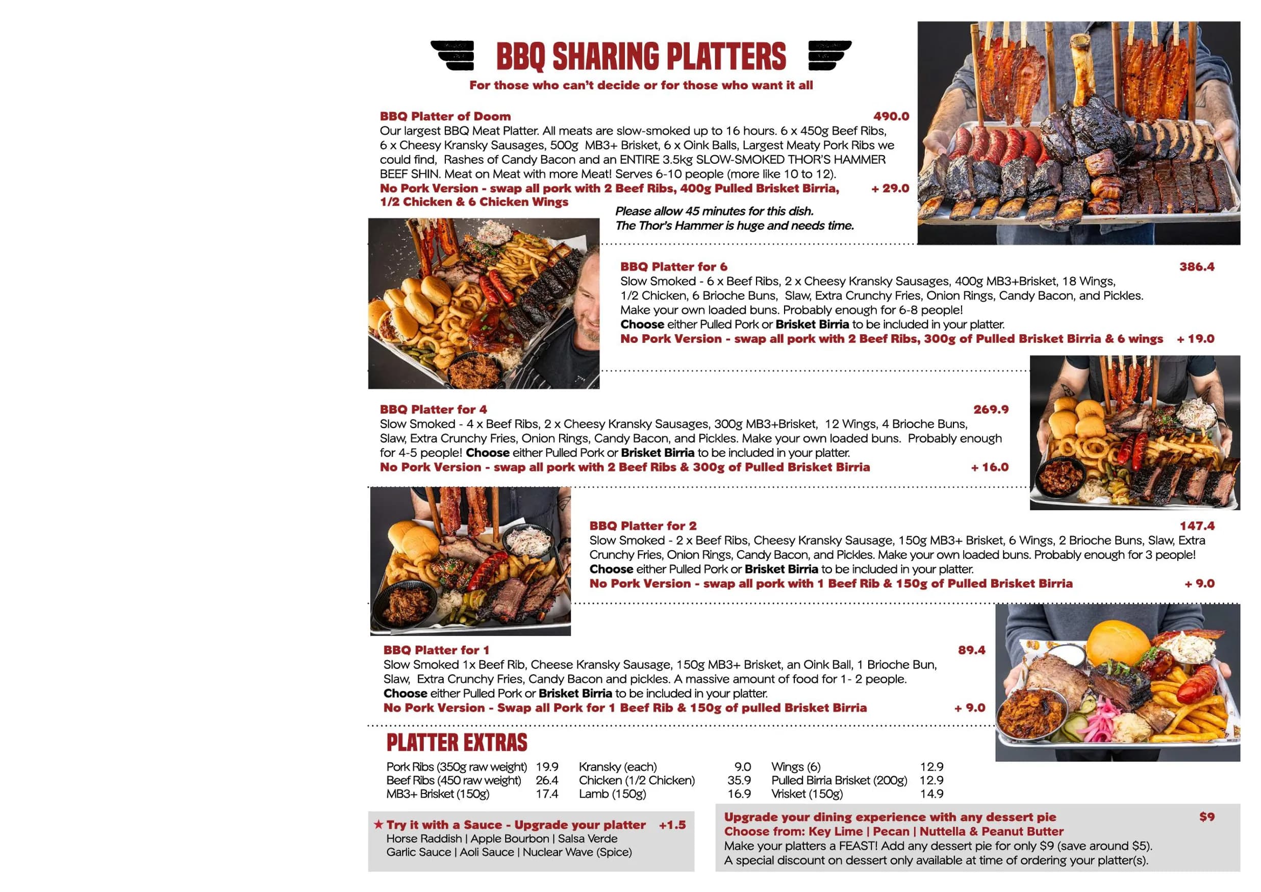 Third Wave BBQ menu, page 4