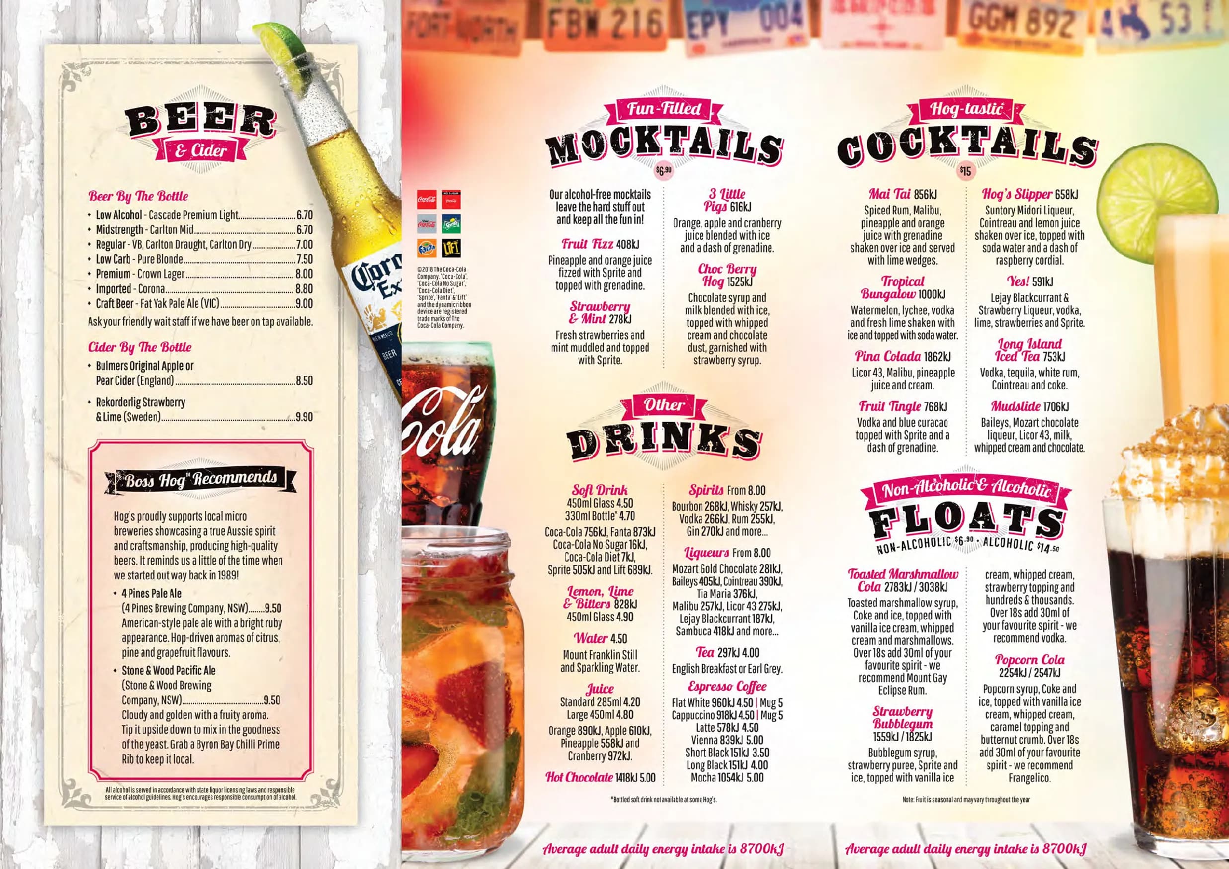 Hog's Breath Cafe Eaton menu, page 2