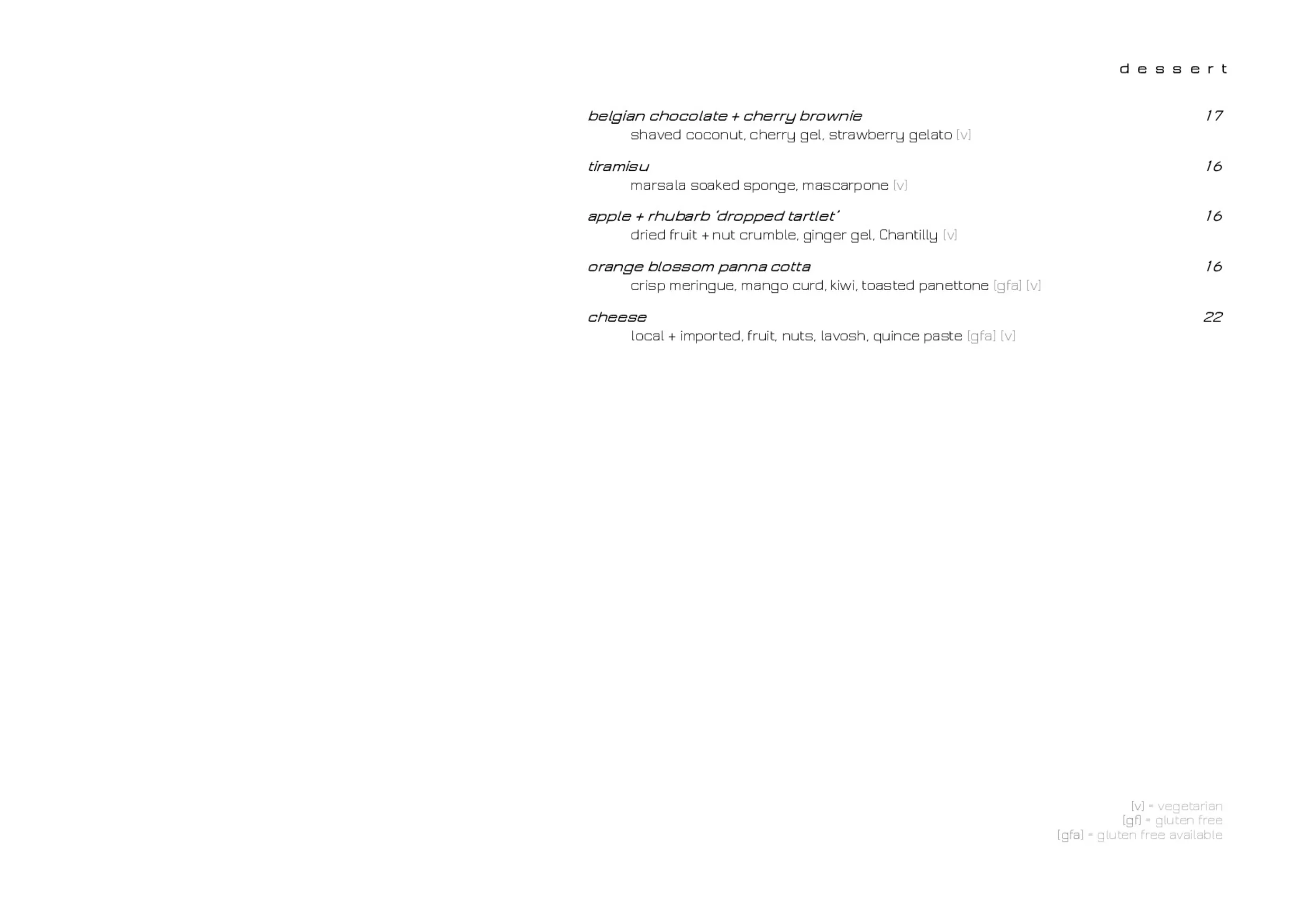 Esca Restaurant and Espresso Bar menu, page 5