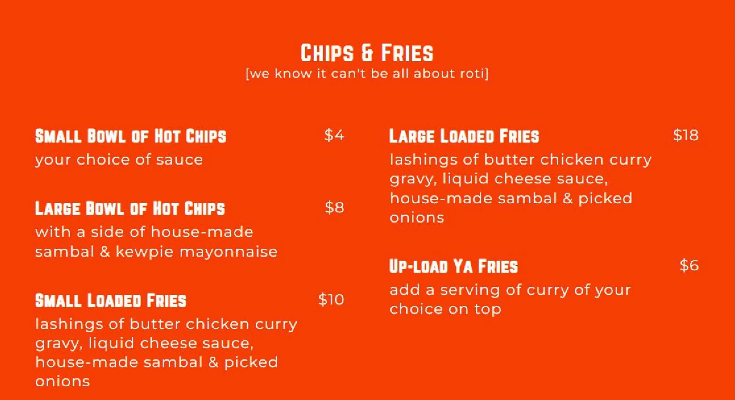 Kafe Kooks menu, page 3
