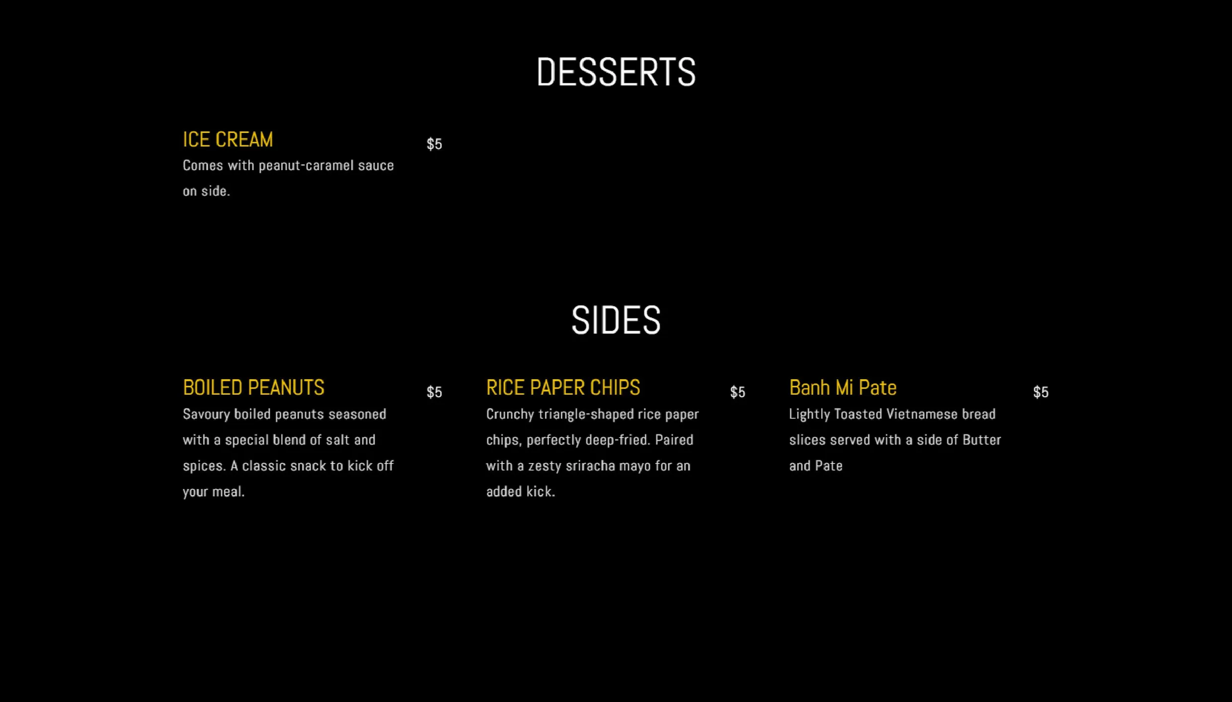 Sei Mai Name menu, page 2