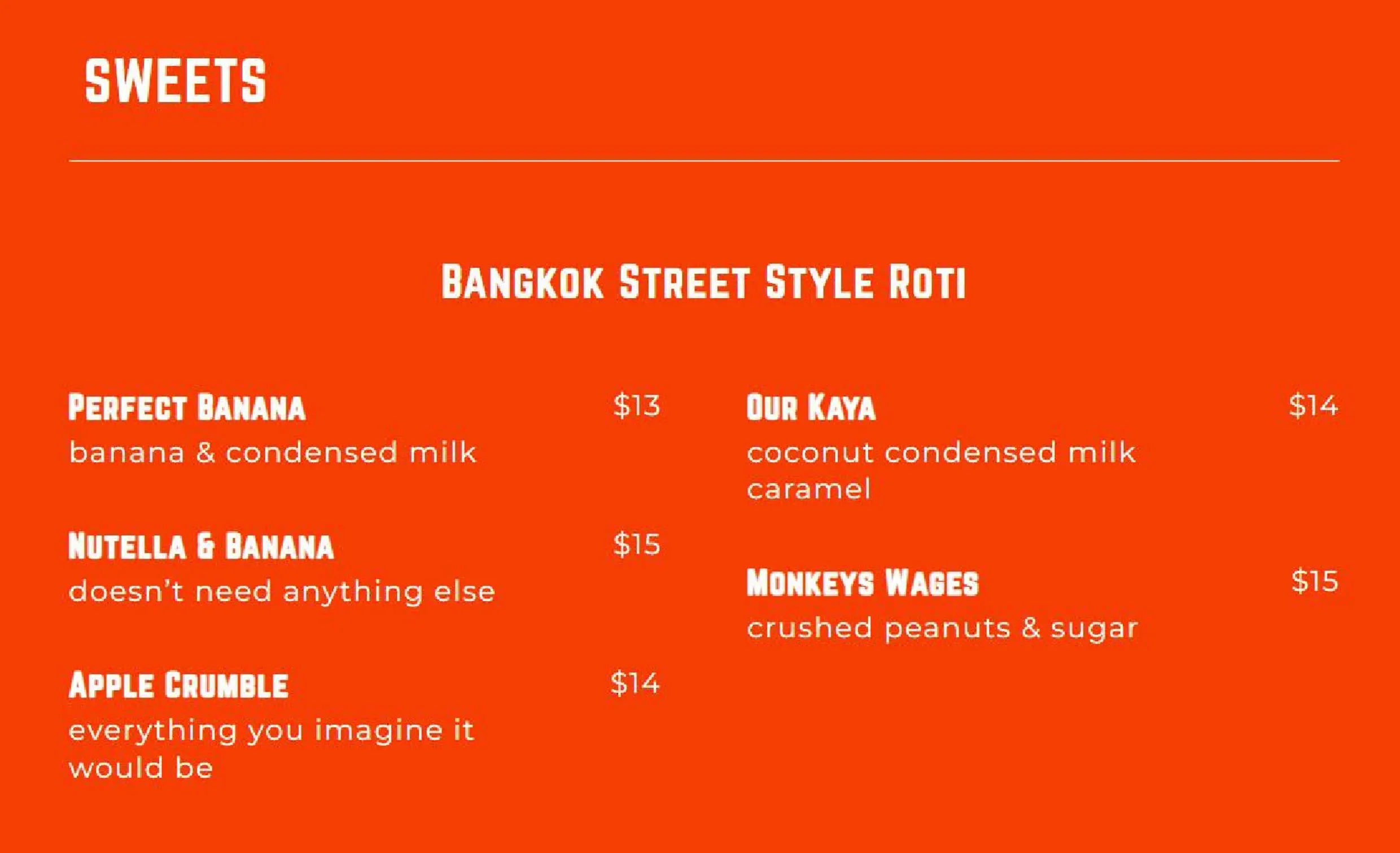 Kafe Kooks menu, page 9