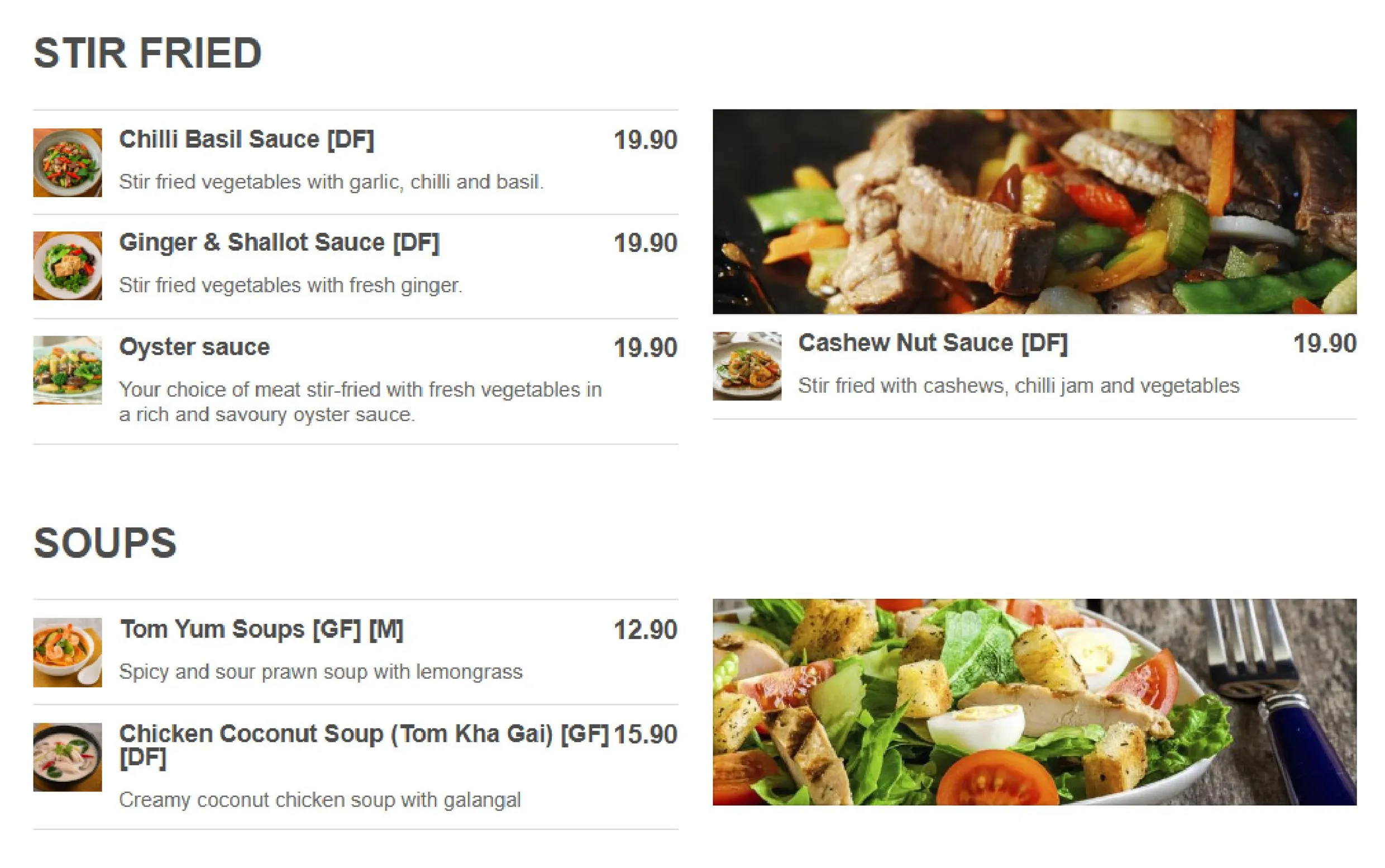 Baramee Thai Cuisine menu, page 4