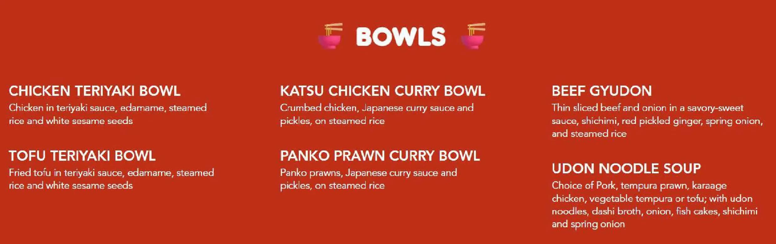 Harajuku Gyoza menu, page 4