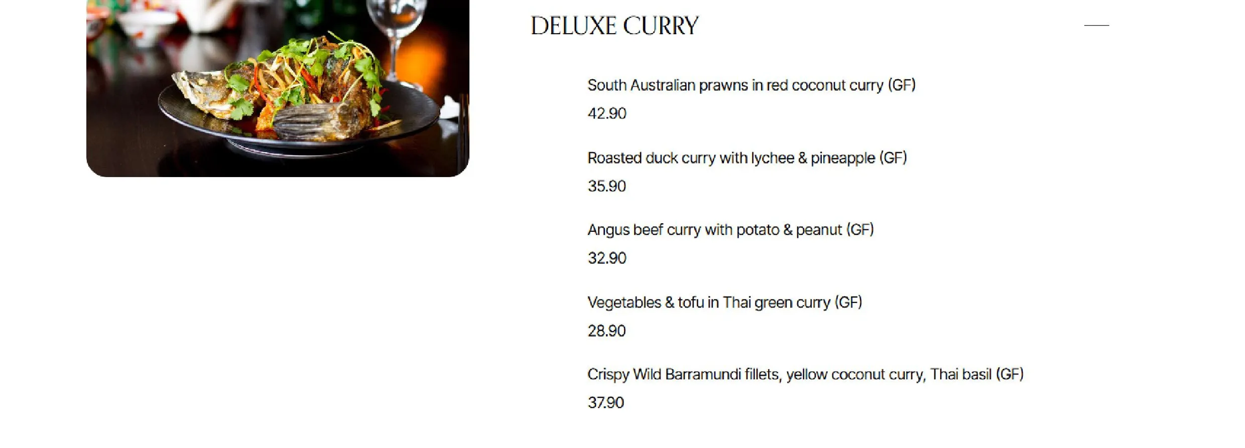 Concubine menu, page 2