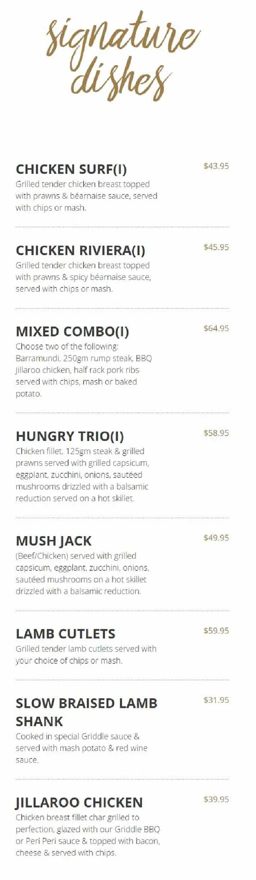 Griddle Restaurant menu, page 4