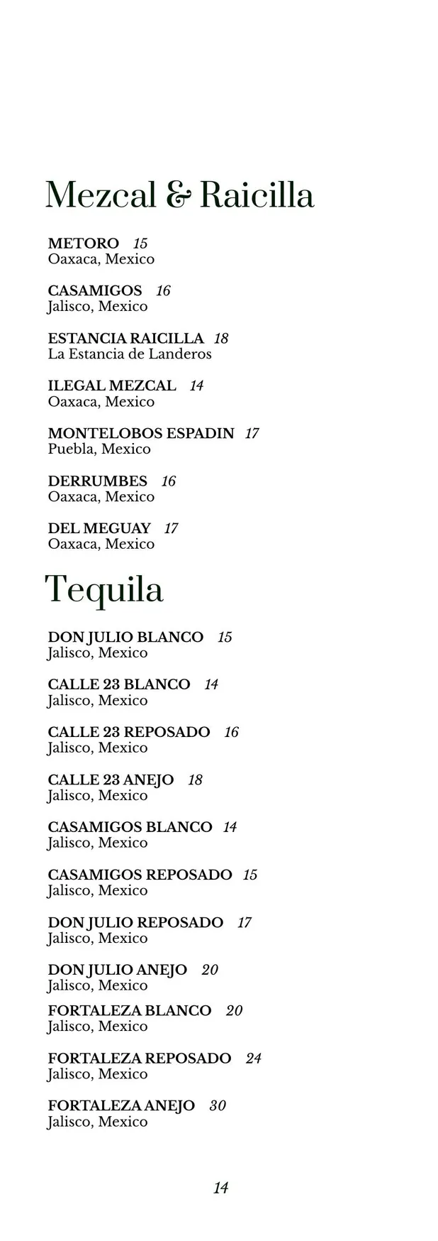 Door Knock. menu, page 14