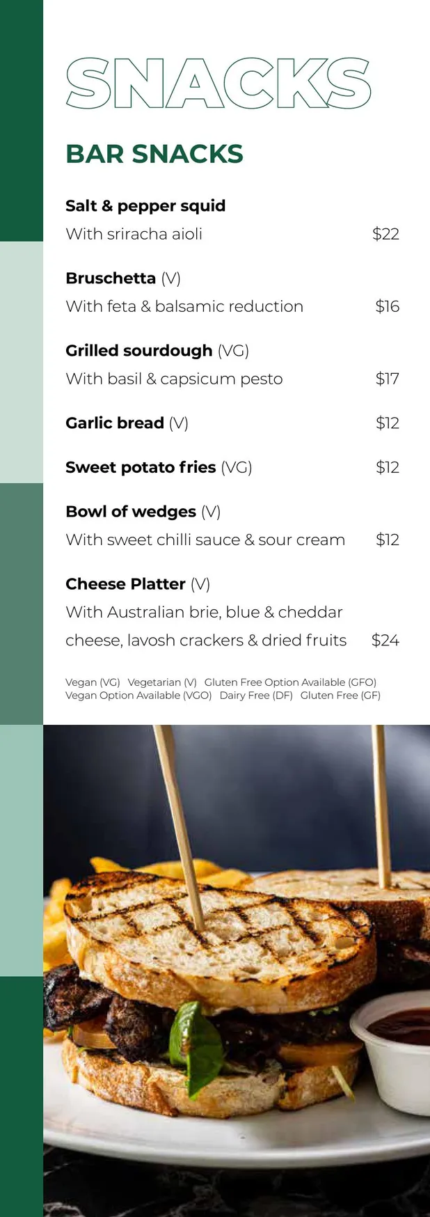 Sirocco Restaurant & Bar menu, page 11