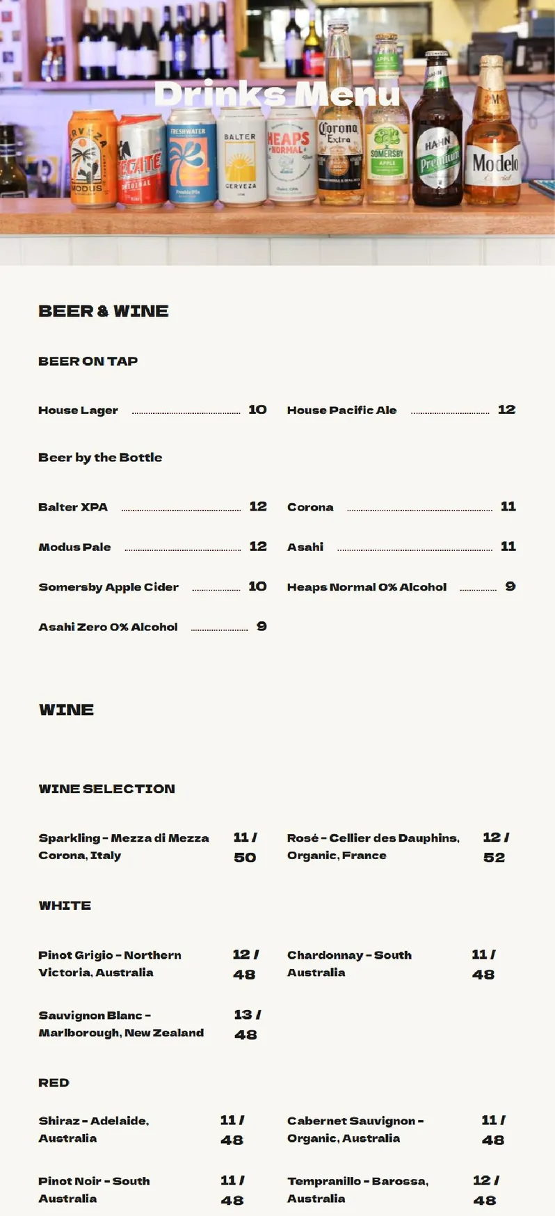 Loco Birria menu, page 4