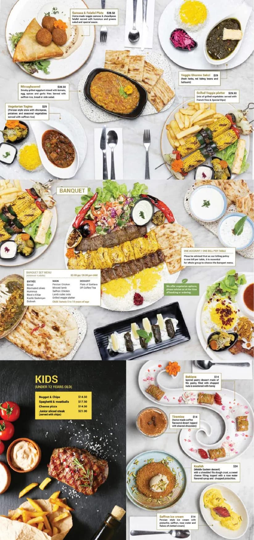 Rumi Persian Restaurant menu, page 4
