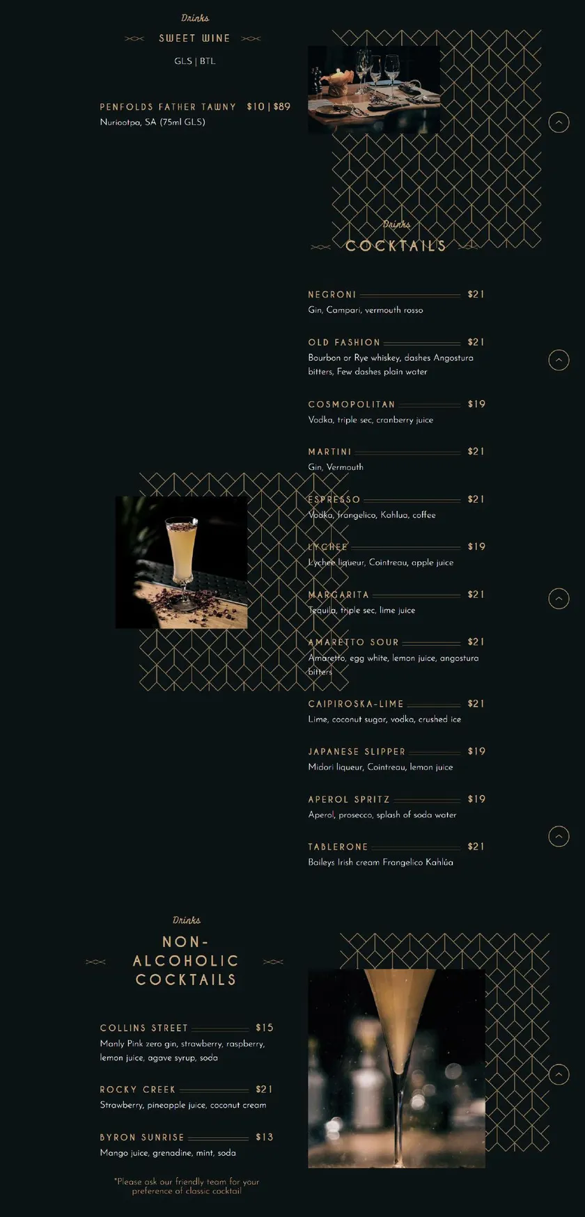 Bayroute Bar and Grill menu, page 4