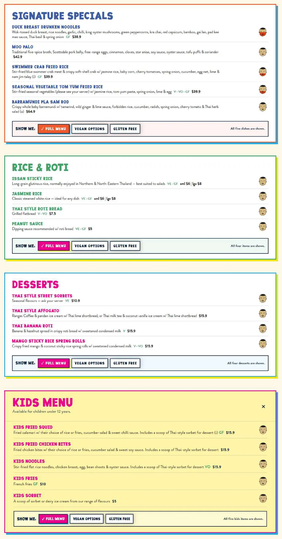 BangPop menu, page 4