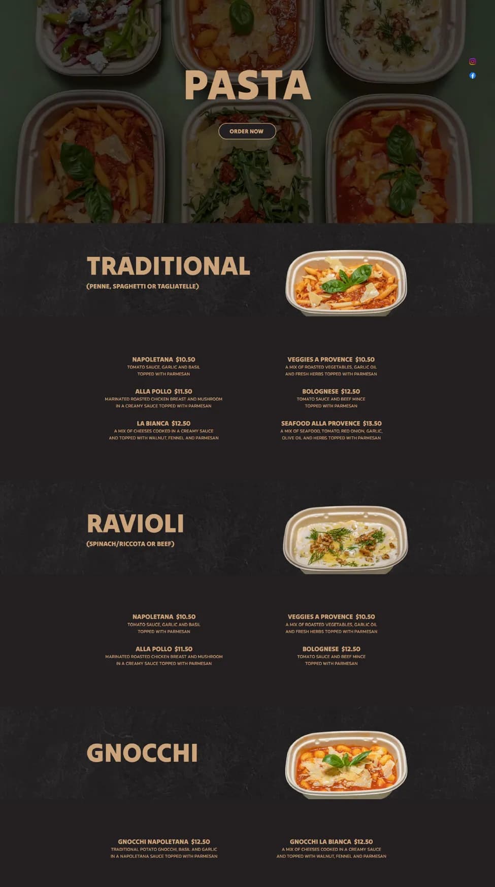 Ciao Ciao Pizza menu, page 4