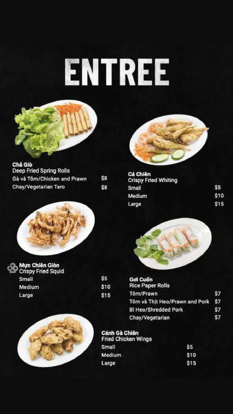BAC 8 Vietnamese Eatery menu, page 2