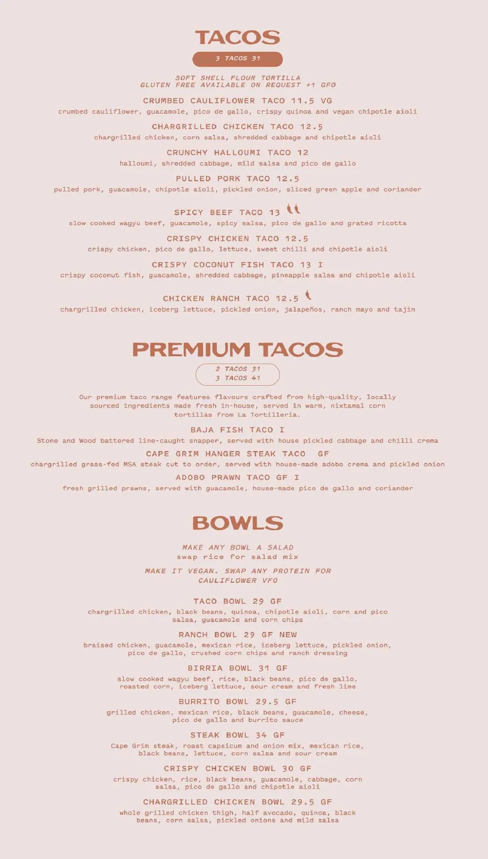 Comuna Cantina City menu, page 2