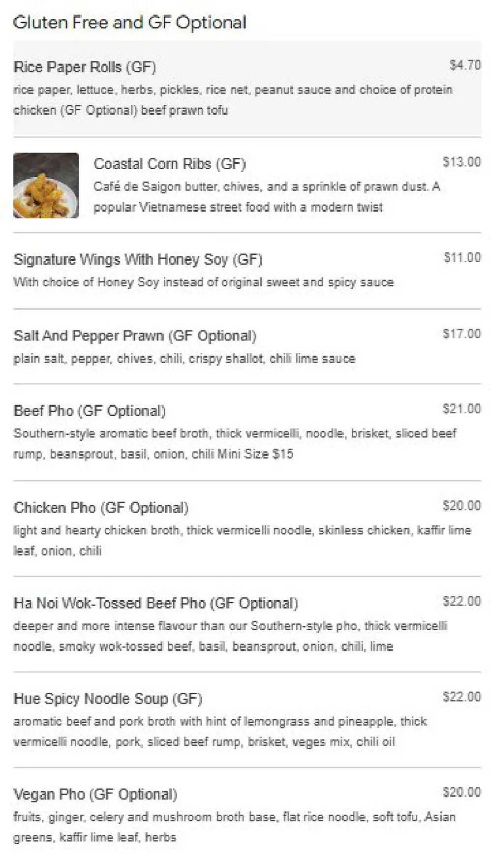 Grandma Đặng menu, page 11